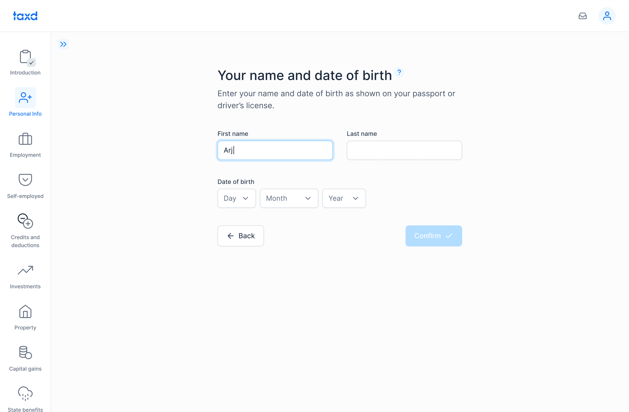 Taxd screenshot 2